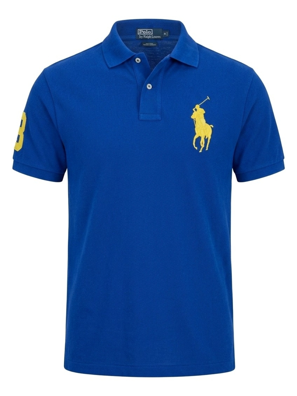 Polo by Ralph Lauren Bright Blue Polo with Yellow Logo